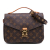 Louis Vuitton Pochette Métis Canvas Flap Crossbody Brown