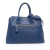 Prada B Prada Blue Saffiano Leather Cuir Open Promenade Satchel Italy