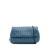 Bottega Veneta B Bottega Veneta Blue Nappa Leather Leather Mini Nappa Intrecciato Expandable Chain Crossbody Italy