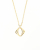 Saint Laurent Pendant Gold Chain Necklace