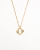 Saint Laurent Pendant Gold Chain Necklace