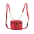 Gucci B Gucci Red Calf Leather Mini GG Marmont Matelasse Round Backpack Italy