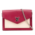Louis Vuitton B Louis Vuitton Red with Brown Light Beige Calf Leather Bicolor MyLockMe Chain Pochette Spain