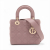 Christian Dior Lady Dior Small Lambskin Leather My ABCDior Cannage Tote Handbag Dust Pink