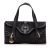 Fendi B Fendi Black Canvas Fabric Zucchino Handbag Italy