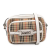 Burberry B Burberry Brown Beige with White Canvas Fabric Haymarket Check 1983 Link Crossbody Italy