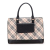 Burberry B Burberry Brown Beige with Black Canvas Fabric Nova Check Tote United Kingdom