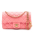 Chanel Pink Lambskin Leather Leather Mini Rectangular Classic Lambskin Pearl Crush Single Flap Italy
