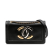 Chanel B Chanel Black Lambskin Leather Leather Lambskin CC Antico Flap Italy