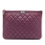 Chanel B Chanel Purple Lambskin Leather Leather Medium Quilted Lambskin Boy O Case Clutch Italy