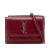 Saint Laurent B Saint Laurent Red Dark Red Calf Leather skin Monogram Sunset Chain Wallet Italy