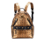 MCM B MCM Gold Coated Canvas Fabric Small Visetos Metallic Studded Stark Backpack Korea, South