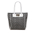 Fendi B Fendi Black with White Canvas Fabric Zucchino Tote Italy