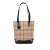 Burberry B Burberry Brown Beige with Black Canvas Fabric Haymarket Check Tote United Kingdom