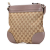 Gucci B Gucci Brown Beige Canvas Fabric GG Mayfair Crossbody Italy