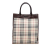 Burberry B Burberry Brown Beige Canvas Fabric House Check Tote United Kingdom
