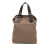 Celine B Celine Brown Beige Canvas Fabric Macadam Tote China