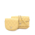Chanel AB Chanel Yellow Light Yellow Lambskin Leather Leather Quilted Lambskin Side Packs Flap France