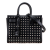 Saint Laurent B Saint Laurent Black Calf Leather Nano Grain de Poudre Studded Sac de Jour Satchel Italy