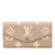 Louis Vuitton AB Louis Vuitton Brown Beige Monogram Empreinte Leather Bicolor Sarah Wallet Spain