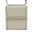 Gucci B Gucci White Calf Leather GG Embossed Flap Satchel Italy