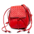 Bottega Veneta AB Bottega Veneta Red Nappa Leather Leather Nappa Intrecciato Double Sided Flap Crossbody Italy