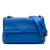 Bottega Veneta B Bottega Veneta Blue Nappa Leather Leather Medium Nappa Intrecciato Olimpia Crossbody Italy