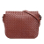 Bottega Veneta B Bottega Veneta Red Indian Red Nappa Leather Leather Nappa Intrecciato Flap Crossbody Italy