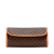 Celine B Celine Brown Coated Canvas Fabric Macadam Clutch Italy