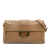 Fendi B Fendi Brown Calf Leather Baguette Chain Flap Italy