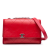 Chanel B Chanel Red Calf Leather CC Quilted Crumpled skin and Grosgrain Flap Italy