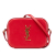 Saint Laurent AB Saint Laurent Red Calf Leather Small Grain De Poudre Classic Monogram Camera Bag Italy