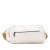 Bottega Veneta B Bottega Veneta White Ivory Calf Leather Intrecciato Belt Bag Italy