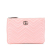 Gucci AB Gucci Pink Calf Leather GG Marmont Matelasse Clutch Italy