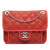 Chanel B Chanel Red Caviar Leather Leather Small Caviar French Riviera Flap Italy