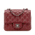 Chanel B Chanel Red Dark Red Caviar Leather Leather Mini Square Classic Caviar Single Flap France