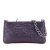 Chanel B Chanel Purple Plum Lambskin Leather Leather Embossed Lambskin Camellia Chain Pochette Italy
