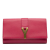 Saint Laurent B Saint Laurent Pink Dark Pink Calf Leather Chyc Ligne Clutch Italy