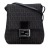 Fendi B Fendi Black Canvas Fabric Zucchino Crossbody Italy