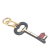 Prada AB Prada Black Saffiano Leather Lip Key Chain Italy