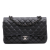 Chanel Classic Double Flap Medium Caviar Leather Matelassè Shoulder Bag Black