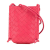 Bottega Veneta Pink Strawberry Nappa Leather Leather Mini Nappa Intrecciato The Knot Crossbody Italy