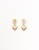 Chanel Coco Mark Dangling Heart Earrings