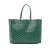 Goyard B Goyard Green Coated Canvas Fabric Goyardine Saint Louis PM France