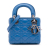 Christian Dior B Dior Blue Light Blue Lambskin Leather Leather Mini Lambskin Cannage Lady Dior Italy