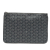 Goyard AB Goyard Gray Coated Canvas Fabric Goyardine Senat MM France