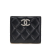 Chanel AB Chanel Black Lambskin Leather Leather CC Quilted Lambskin Compact Bifold Wallet Spain