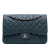 Chanel Classic Double Flap Jumbo Matelassè Caviar Leather Flap Handbag Blue