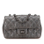 Chanel Gray Mini Rectangular Classic Metallic Caviar Single Flap Italy