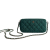 Chanel Phone Holder Mini Fabric Quilted Clutch Green